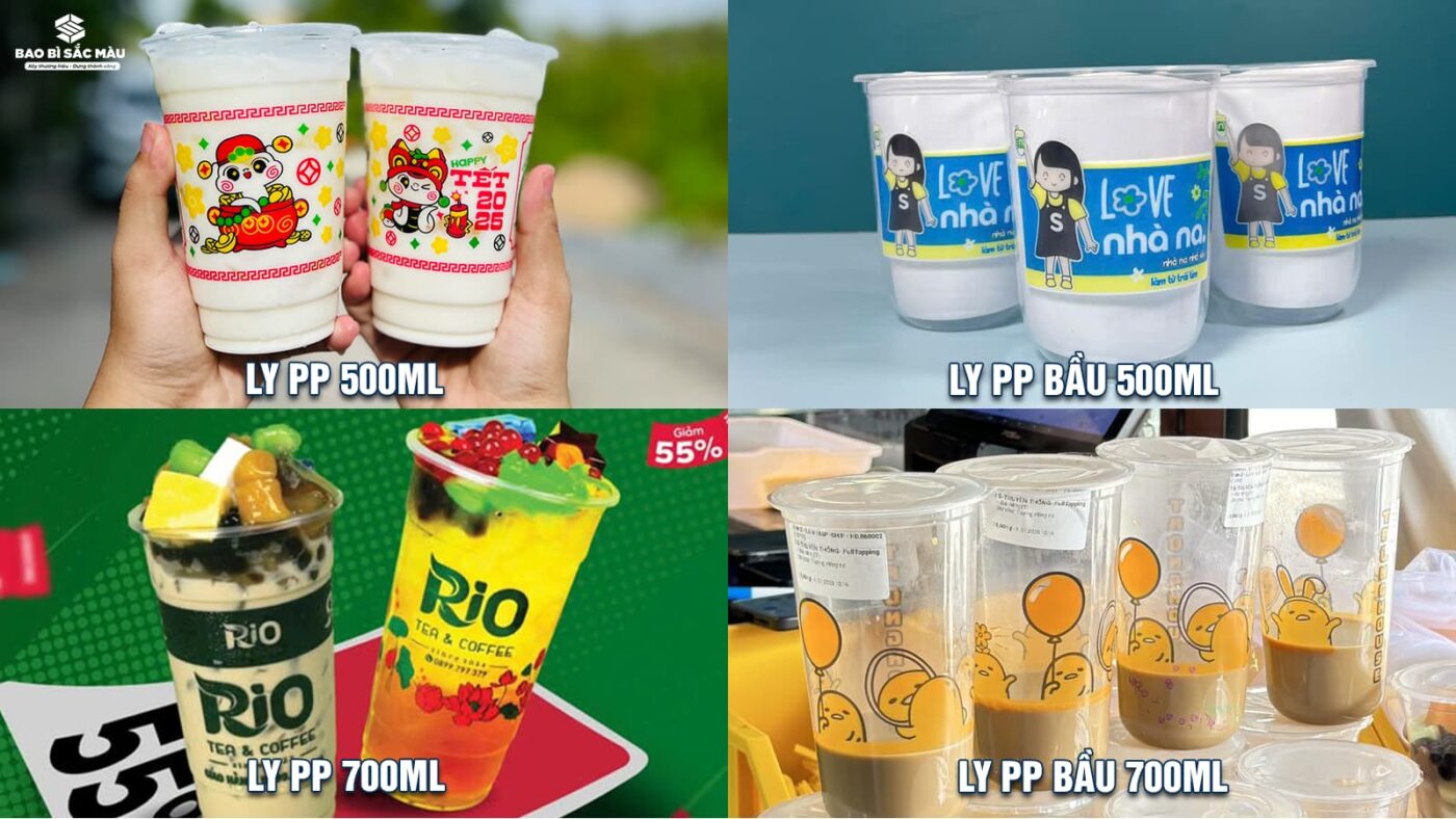 IN LY TRÀ SỮA BAO BÌ SẮC MÀU